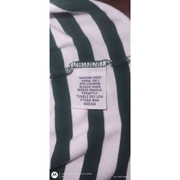 2005 US Open Pinehurst No. 2 Golf Polo Ralph Lauren Shirt Mens L Green Striped C - Picture 8 of 9